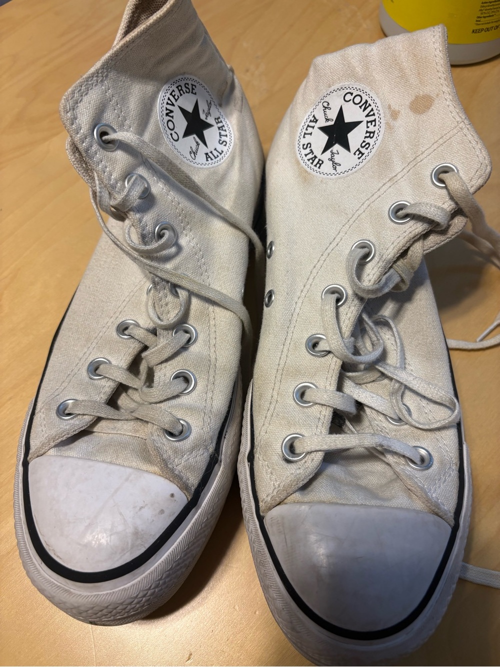 Converse Women’s White High Top Canvas Sneakers